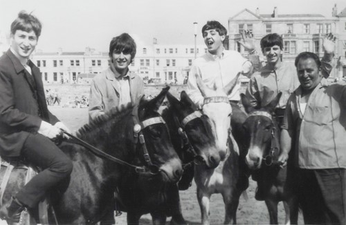 Lot 291 - Mark and Colleen Hayward, The Beatles ride donkeys