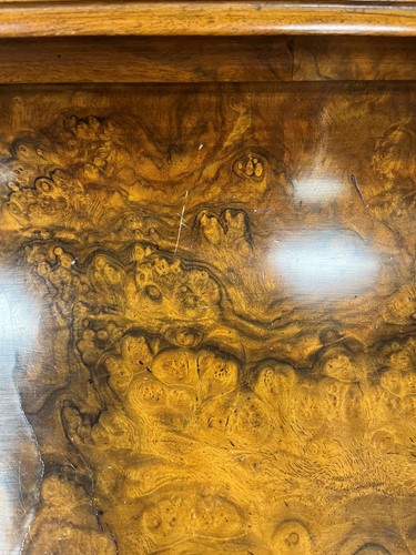 Lot 617 - A Victorian burr walnut piano top davenport