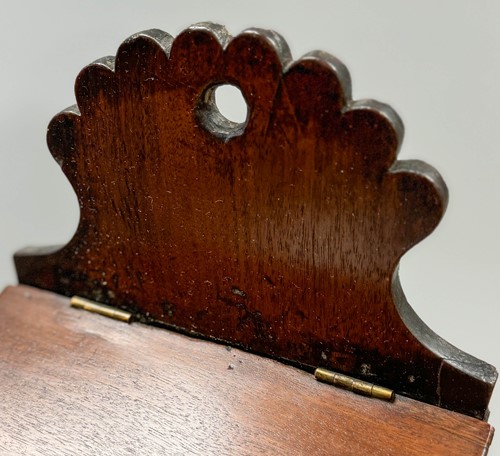 Lot 589 - A Victorian oak hall letter box and rack