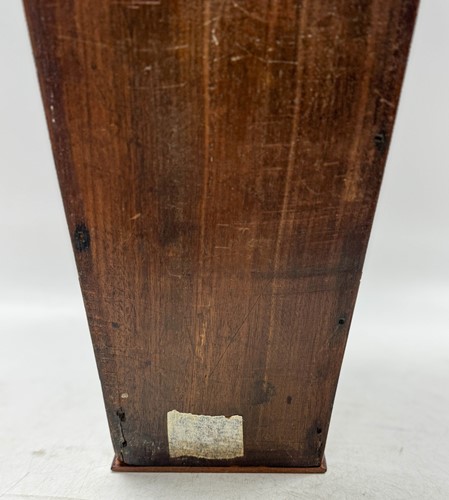 Lot 589 - A Victorian oak hall letter box and rack