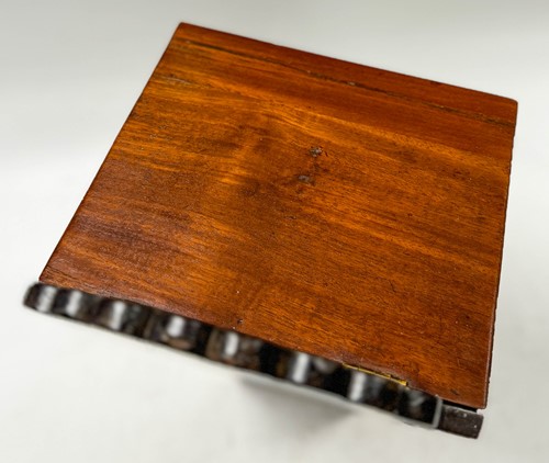 Lot 589 - A Victorian oak hall letter box and rack