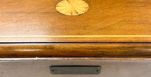 Lot 589 - A Victorian oak hall letter box and rack