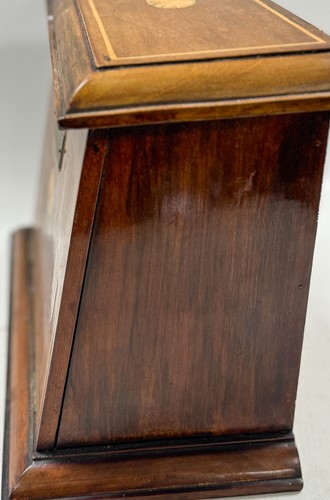Lot 589 - A Victorian oak hall letter box and rack
