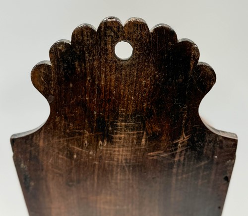 Lot 589 - A Victorian oak hall letter box and rack