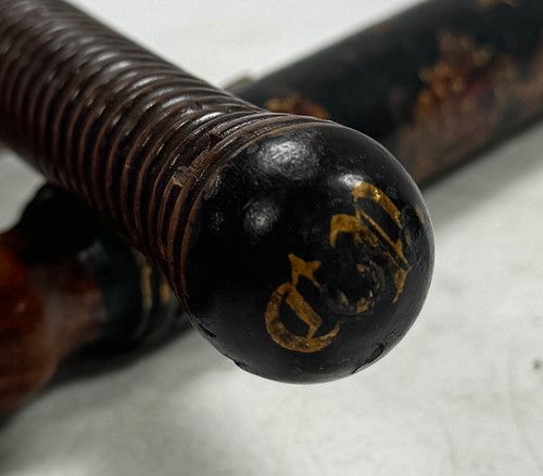 Lot 602 - Two Victorian truncheons