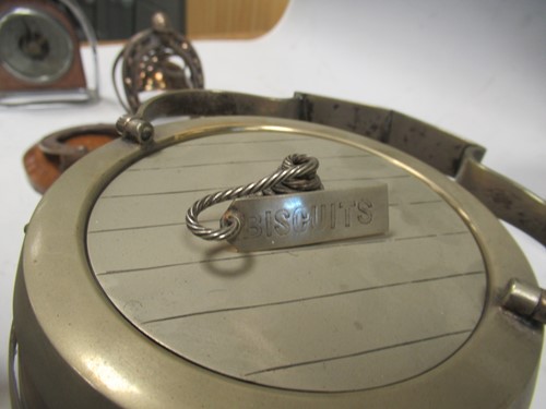 Lot 14 - A silver plated table bell modelled as a...