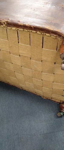 Lot 592 - A Victorian leather chesterfield sofa
