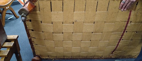 Lot 592 - A Victorian leather chesterfield sofa