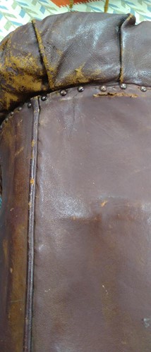 Lot 592 - A Victorian leather chesterfield sofa