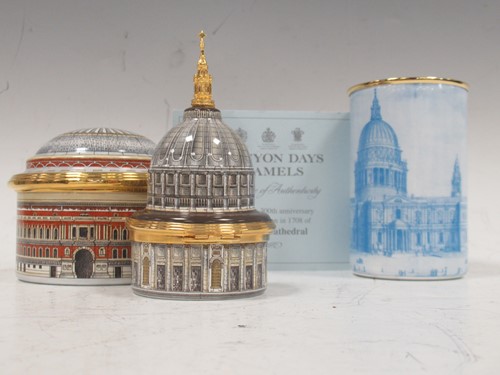 Lot 122 - Halcyon Days Enamels - An enamel musical box...