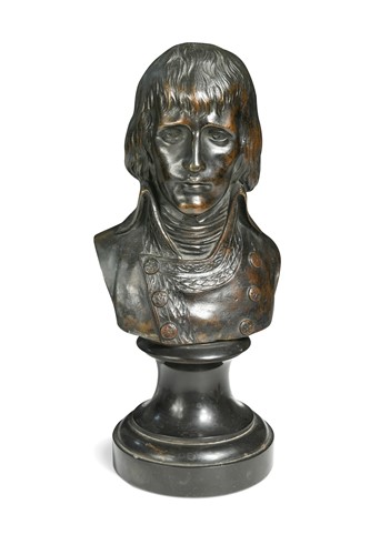 Lot 524 - After Giuseppe Ceracchi (1751-1801), a bronze bust of Napoleon, 19th century