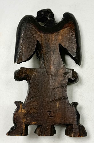 Lot 285 - Two wooden models of the Imperial Eagle, 19th century