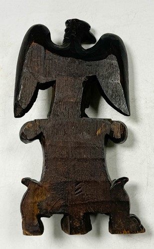 Lot 285 - Two wooden models of the Imperial Eagle, 19th century