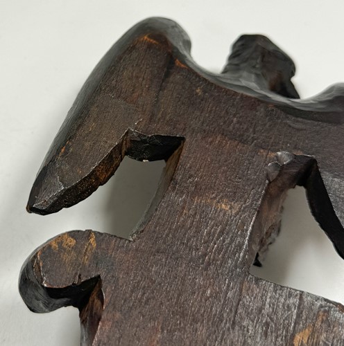 Lot 285 - Two wooden models of the Imperial Eagle, 19th century
