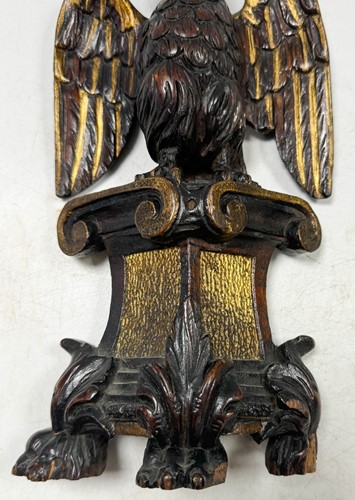 Lot 285 - Two wooden models of the Imperial Eagle, 19th century