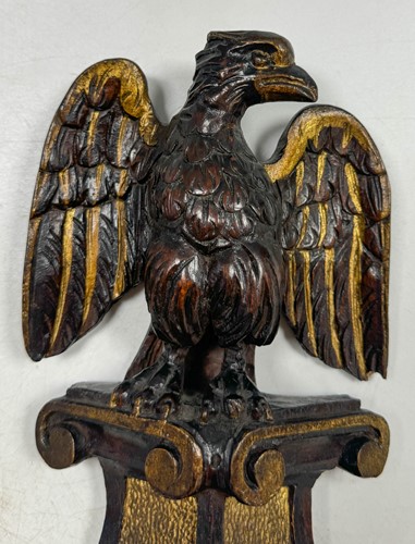 Lot 285 - Two wooden models of the Imperial Eagle, 19th century
