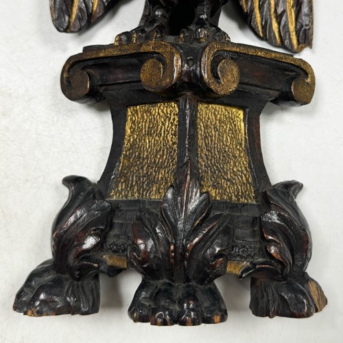 Lot 285 - Two wooden models of the Imperial Eagle, 19th century