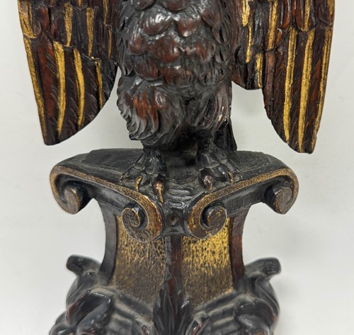 Lot 285 - Two wooden models of the Imperial Eagle, 19th century