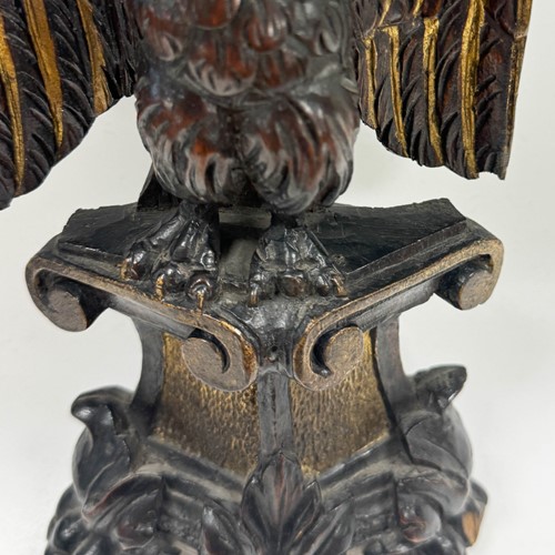 Lot 285 - Two wooden models of the Imperial Eagle, 19th century
