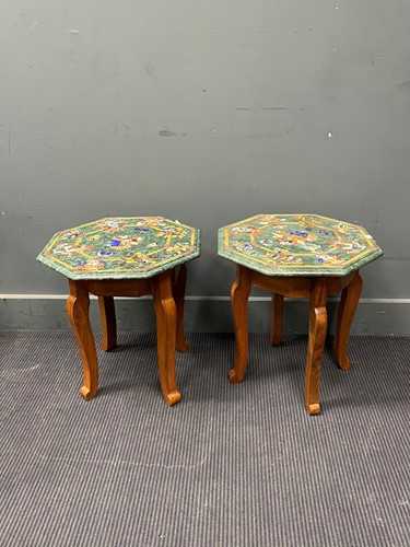 Lot 431 - A pair of late 20th century Indian inlaid...