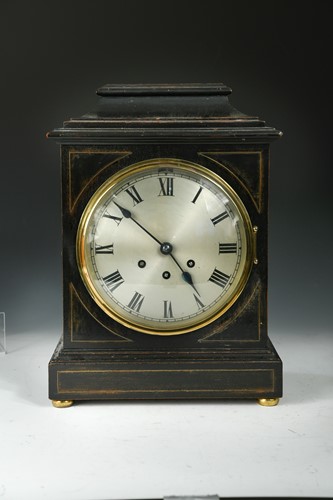 Lot 96 - A Regency style ebonised and brass inlaid...