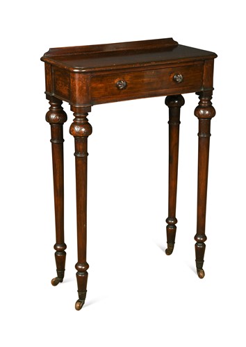 Lot 622 - A small Edwardian mahogany side table stamped 'Edwards & Roberts'