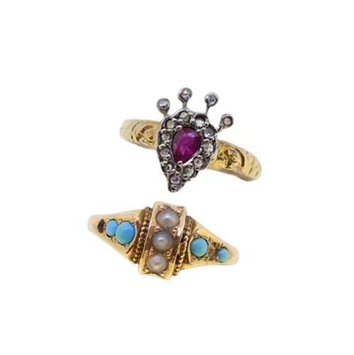 Lot 44 - Two Victorian rings