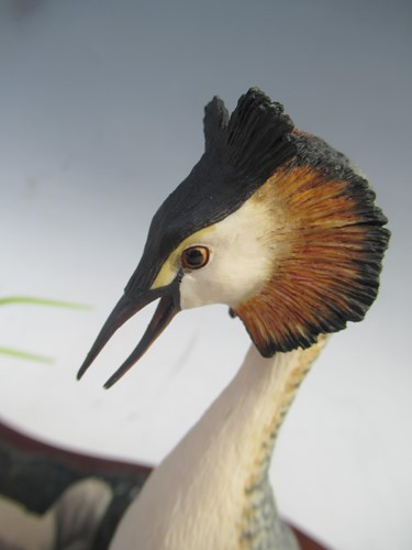 Lot 6 - A Border Fine Art porcelain model of Grebes