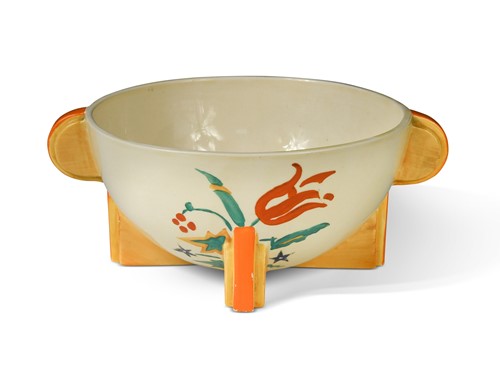 Lot 34 - A Clarice Cliff Bizarre 'Women's Journal' bowl