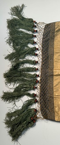 Lot 255 - A Chinese silk embroidered Manchu panel, late Qing Dynasty, circa 1890