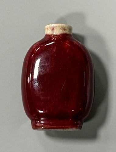 Lot 15 - A group of five Chinese glass and porcelain snuff bottles, 19th/20th century