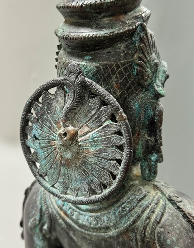 Lot 58 - A large Indian Chola style figure of Parvati (Uma)