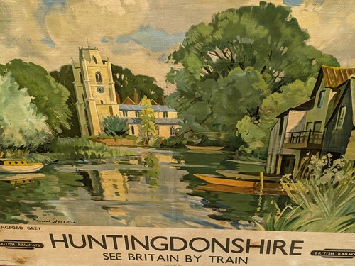 Lot 216A - Vintage railway poster "See Britain by Train,...