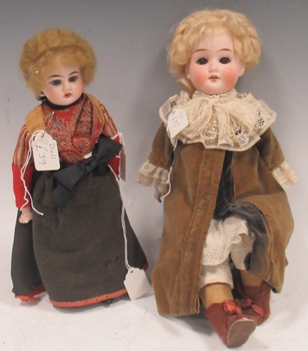 Lot 117 - Bisque head doll, Otto Dressel, "Germany" to...