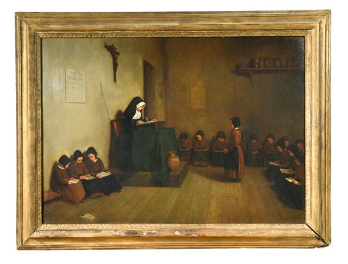 Lot 227 - Circle of François Bonvin (French, 1817-1887)