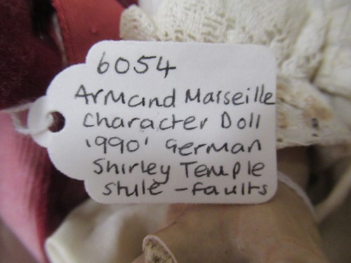 Lot 78 - Three large bisque-head dolls: bisque-head...