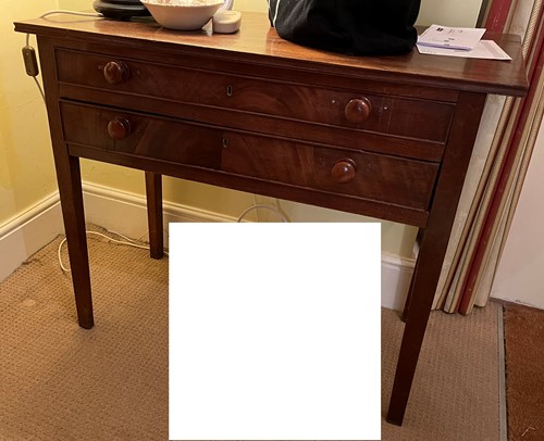 Lot 468 - An early 19th century mahogany two drawer side...
