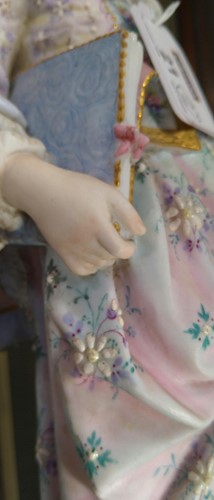 Lot 21 - A pair of French bisque porcelain figures by...