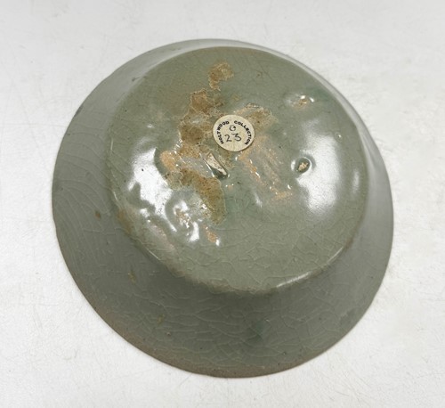 Lot 4 - A Chinese Longquan celadon-glazed mallow bowl, Southern Song Dynasty (1127-1279)