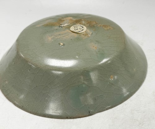 Lot 4 - A Chinese Longquan celadon-glazed mallow bowl, Southern Song Dynasty (1127-1279)