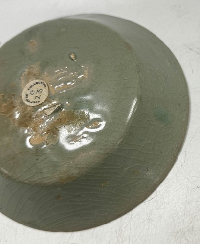 Lot 4 - A Chinese Longquan celadon-glazed mallow bowl, Southern Song Dynasty (1127-1279)