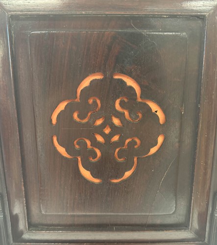Lot 444 - A Chinese twin fusee mantel clock, circa 1900