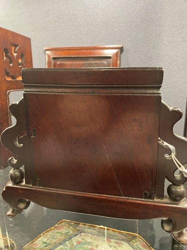 Lot 444 - A Chinese twin fusee mantel clock, circa 1900