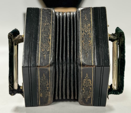 Lot 587 - Jeffries Bros., a fifty-eight key Duet concertina, late 19th or early 20th century