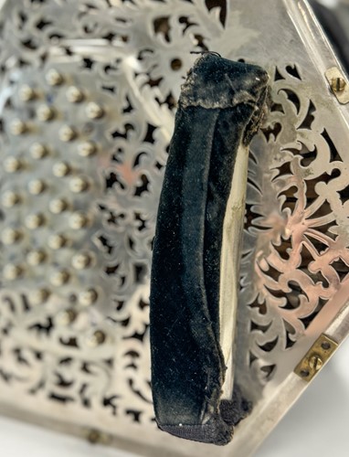 Lot 587 - Jeffries Bros., a fifty-eight key Duet concertina, late 19th or early 20th century