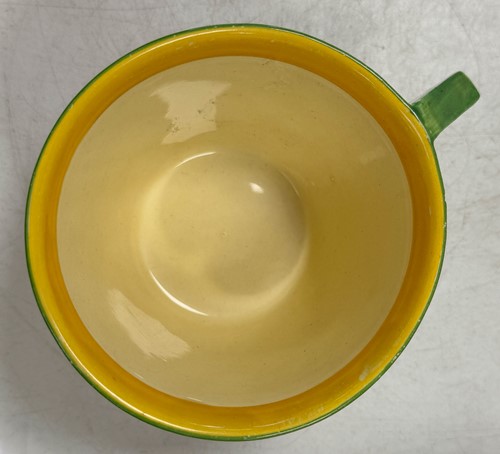 Lot 33 - A Clarice Cliff 'Crocus' pattern conical tea-for-two set