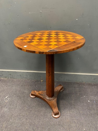 Lot 382 - A Victorian inlaid walnut games table, inlaid...