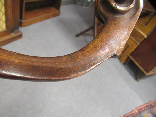 Lot 489 - An early George III carved mahogany kettle stand