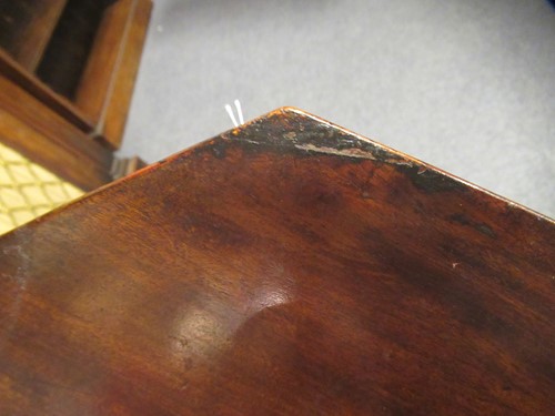 Lot 489 - An early George III carved mahogany kettle stand