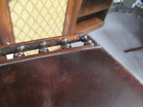 Lot 489 - An early George III carved mahogany kettle stand